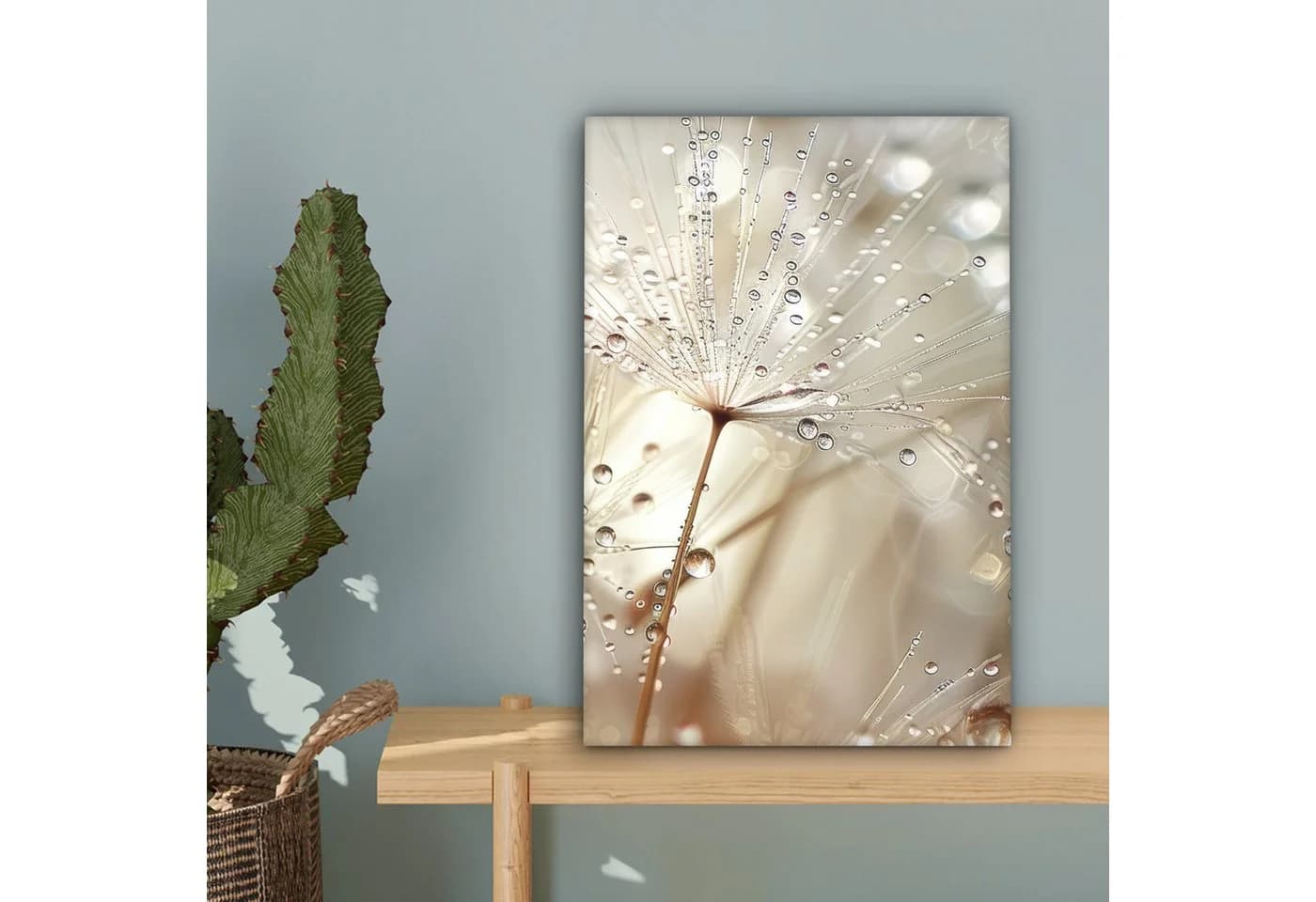 OneMillionCanvasses® Leinwandbild Natur Blumen Tropfen Regen Fotodruck - Bild 5