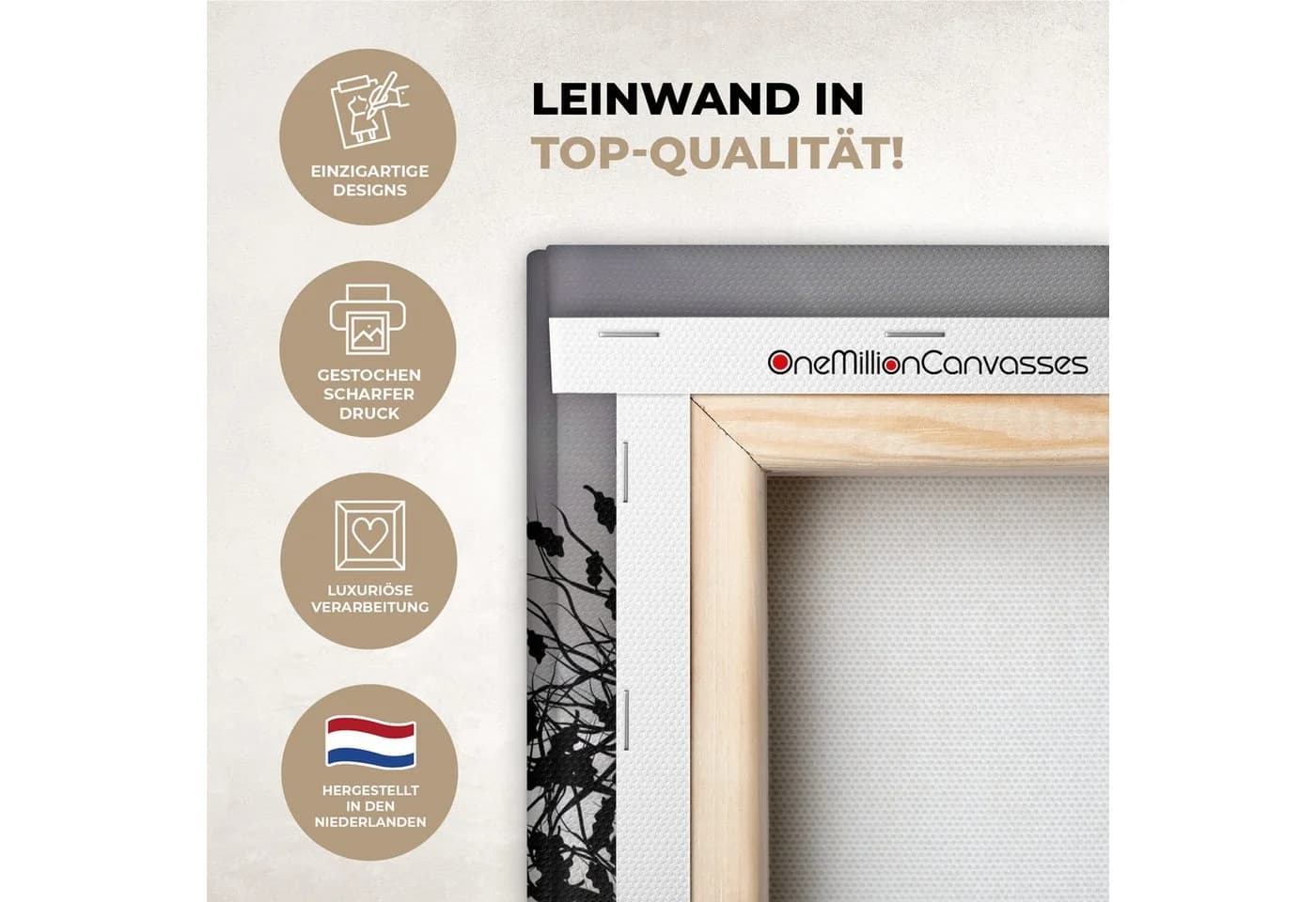 OneMillionCanvasses® Leinwandbild Moderne Kunst Abstrakt - Bild 3