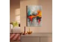 OneMillionCanvasses® Leinwandbild Modern Orange Grau Kunst Fotodruck 20x30 cm Bild 1