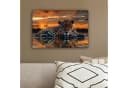 OneMillionCanvasses® Leinwandbild Leopard Natur Orange Braun Modern Bild 4