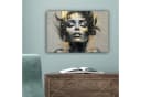 OneMillionCanvasses® Leinwandbild Frau Kunst Gold Abstrakt Glamour Fotodruck 30x20 cm Bild 5