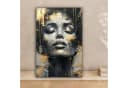 OneMillionCanvasses® Leinwandbild Frau Gold Glamour Bild 1