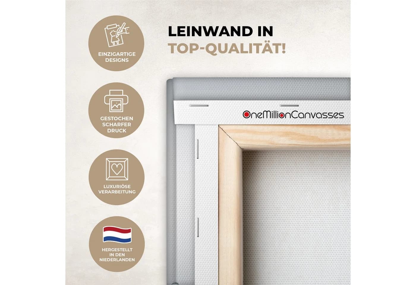 OneMillionCanvasses® Leinwandbild Abstrakt Modern Wasser Herz - Bild 3