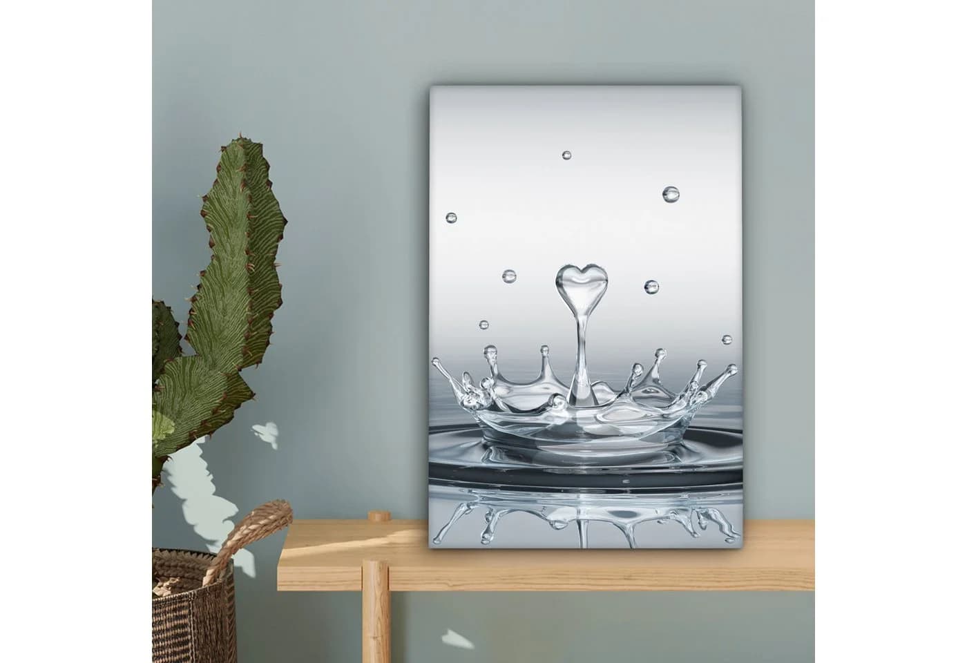 OneMillionCanvasses® Leinwandbild Abstrakt Modern Wasser Herz - Bild 5