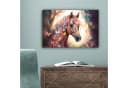 OneMillionCanvasses® Leinwandbild Pferd Natur Blumen Schmetterlinge Wald Bild 5