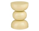 Mica Decorations Luna Beistelltisch Rund Beige Bild 2