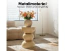 Mica Decorations Luna Beistelltisch Rund Beige Bild 5