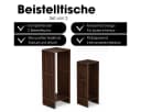 Mica Decorations Gian Beistelltisch Set 2-tlg. Dunkelbraun Bild 1