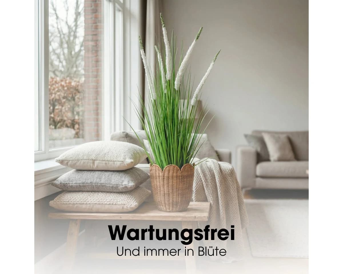 Mica Decorations Kunstpflanze Eremurus Grün/Weiß - Bild 5