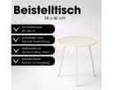 Mica Decorations Seattle Beistelltisch Cremefarben Industrieller Look Bild 1