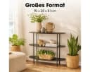 Mica Decorations Regal Schwarz 90 x 28 x 81 cm Bild 5