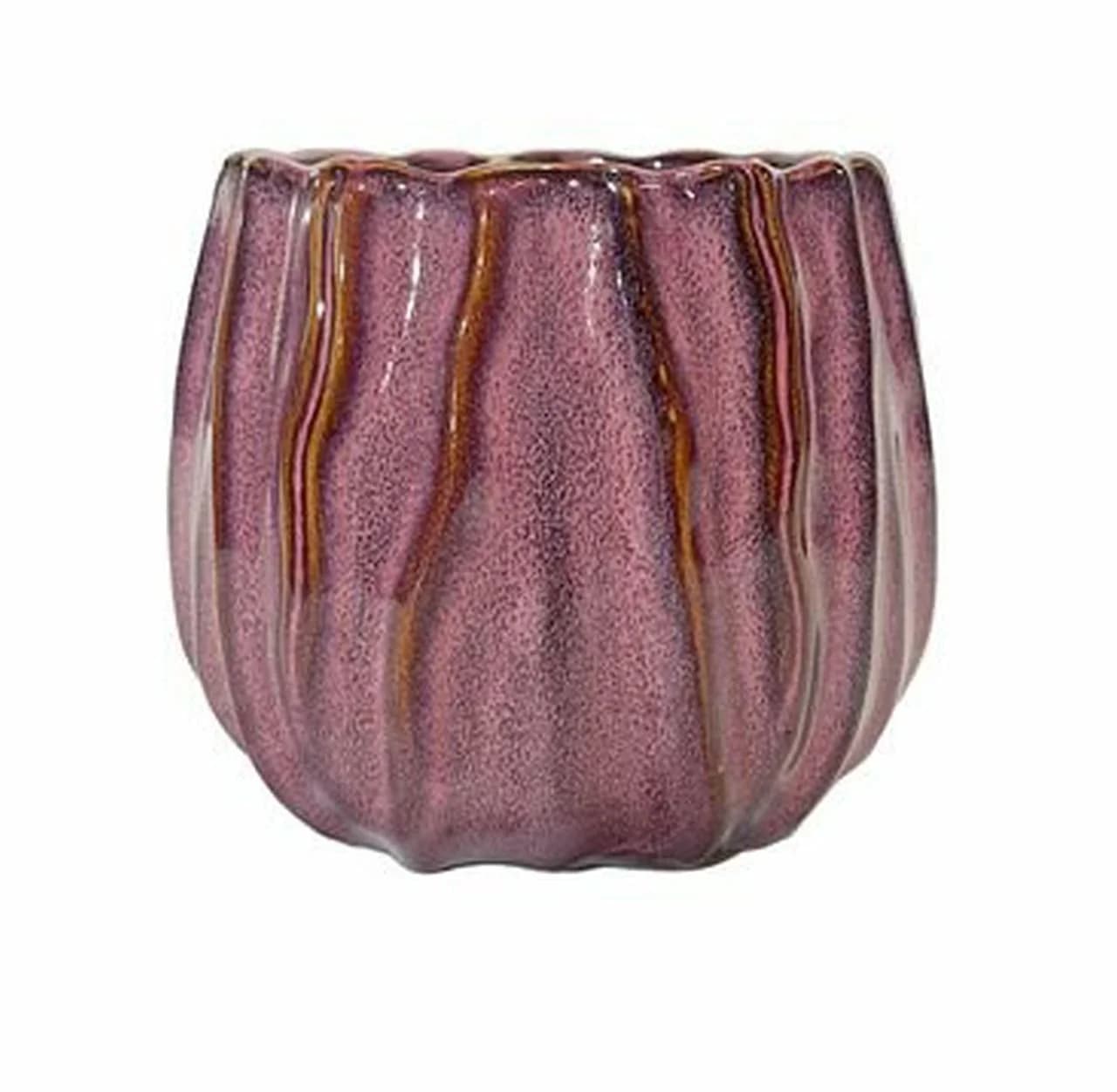 Small-Preis Übertopf aus Keramik Dark Purple Lila