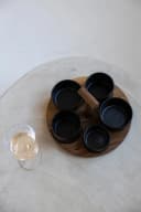 Jens Living Servierset Bits & Bites Bo Schwarz Akazienholz & 5 Keramikschalen Bild 5