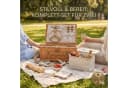 JENS Living Picknickkorb Set für 2 Personen mit Kühltasche & Besteck Weide Natur Bild 1