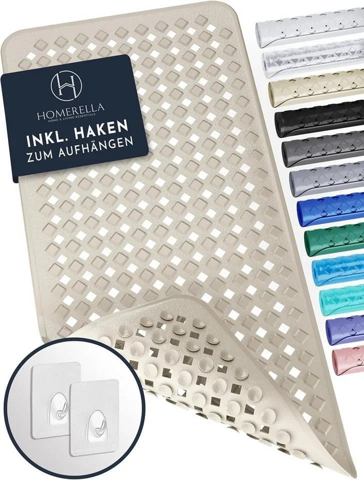 Homerella Badematte Rutschfest BPA-Frei Inkl. Aufhängung - Bild 2