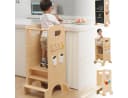 Olvy Lernturm 4-in-1 Stehhilfe höhenverstellbar mit Rutsche Bild 2