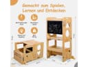 Olvy Lernturm 3-in-1 Stehhilfe für Kinder ab 1 Jahr, Faltbar, Holz Bild 1