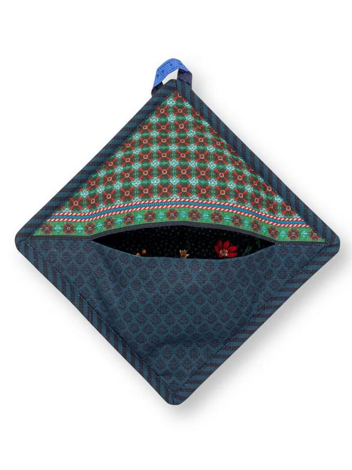 PiP Studio Topflappen Square Berry Blues Blau 22cm