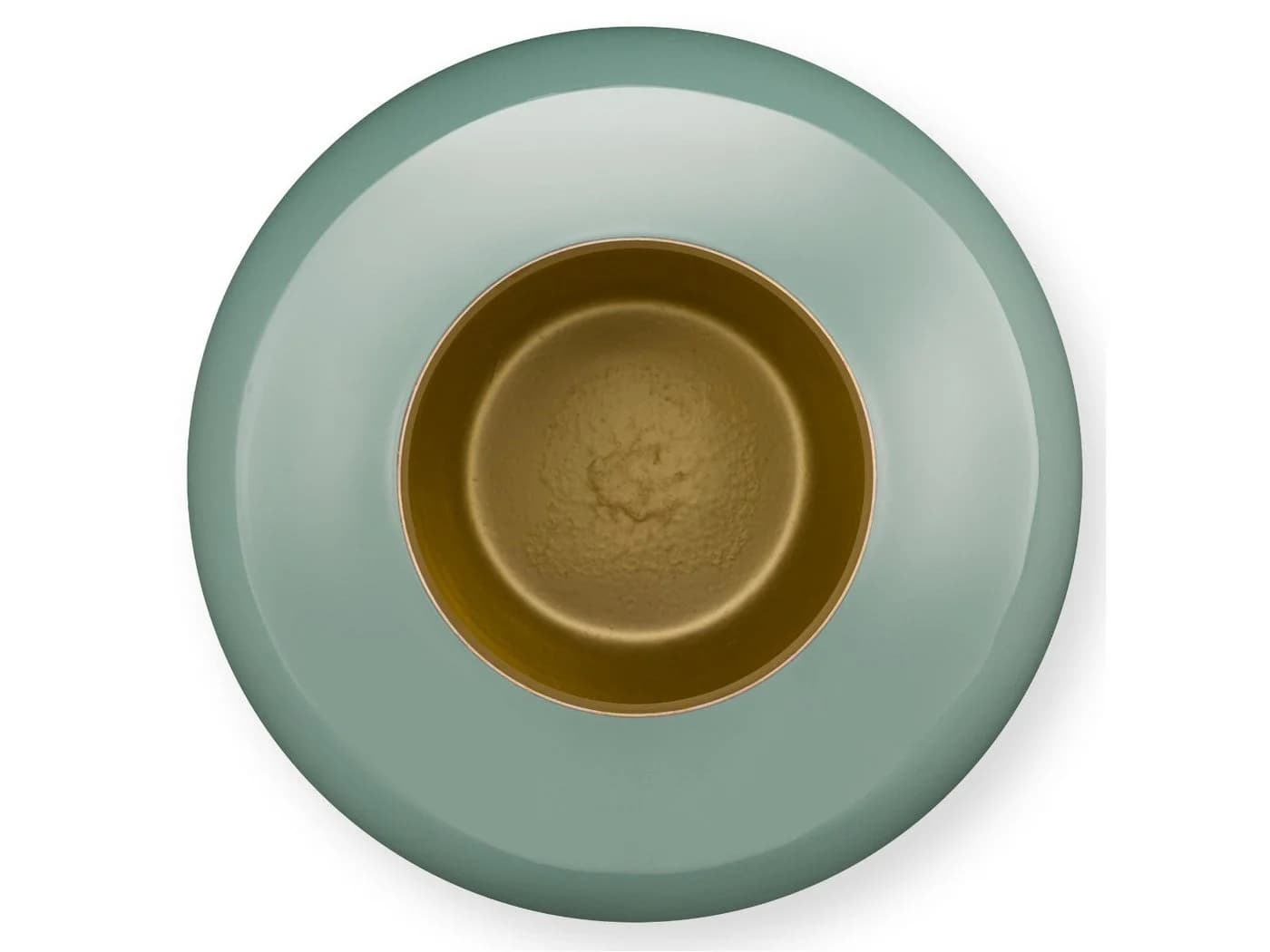 PiP Studio Dekovase Vase Metall Mid Green 17cm