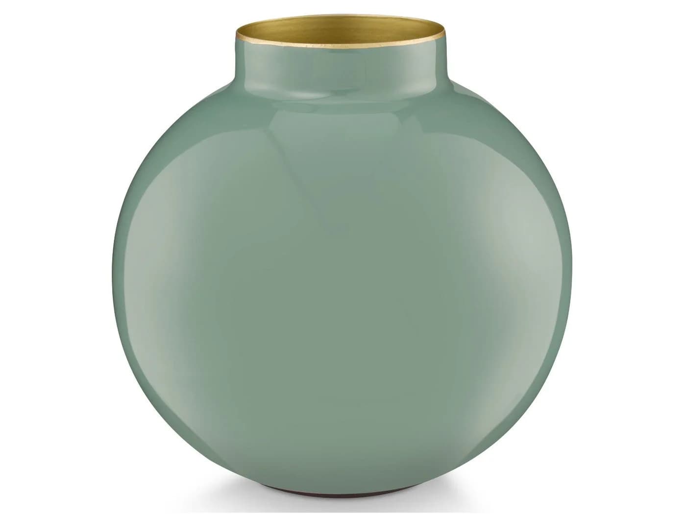 PiP Studio Dekovase Vase Metall Mid Green 17cm - Bild 2
