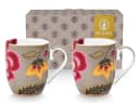 PiP Studio Henkelbecher Set 2-tlg. Khaki Floral Porzellan Bild 2