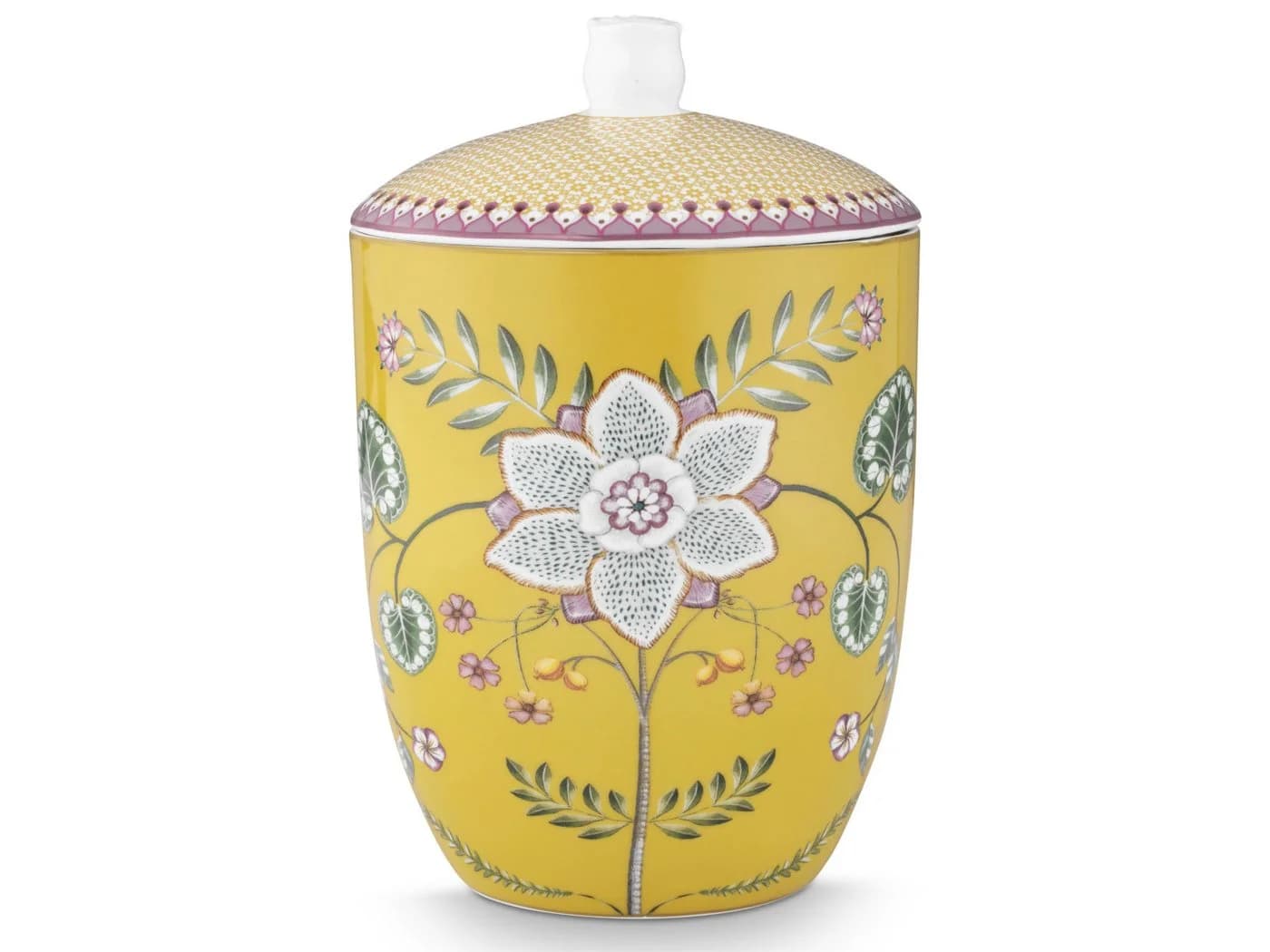 PiP Studio Aufbewahrungsbox Lily&Lotus Yellow 1,5l Porzellan