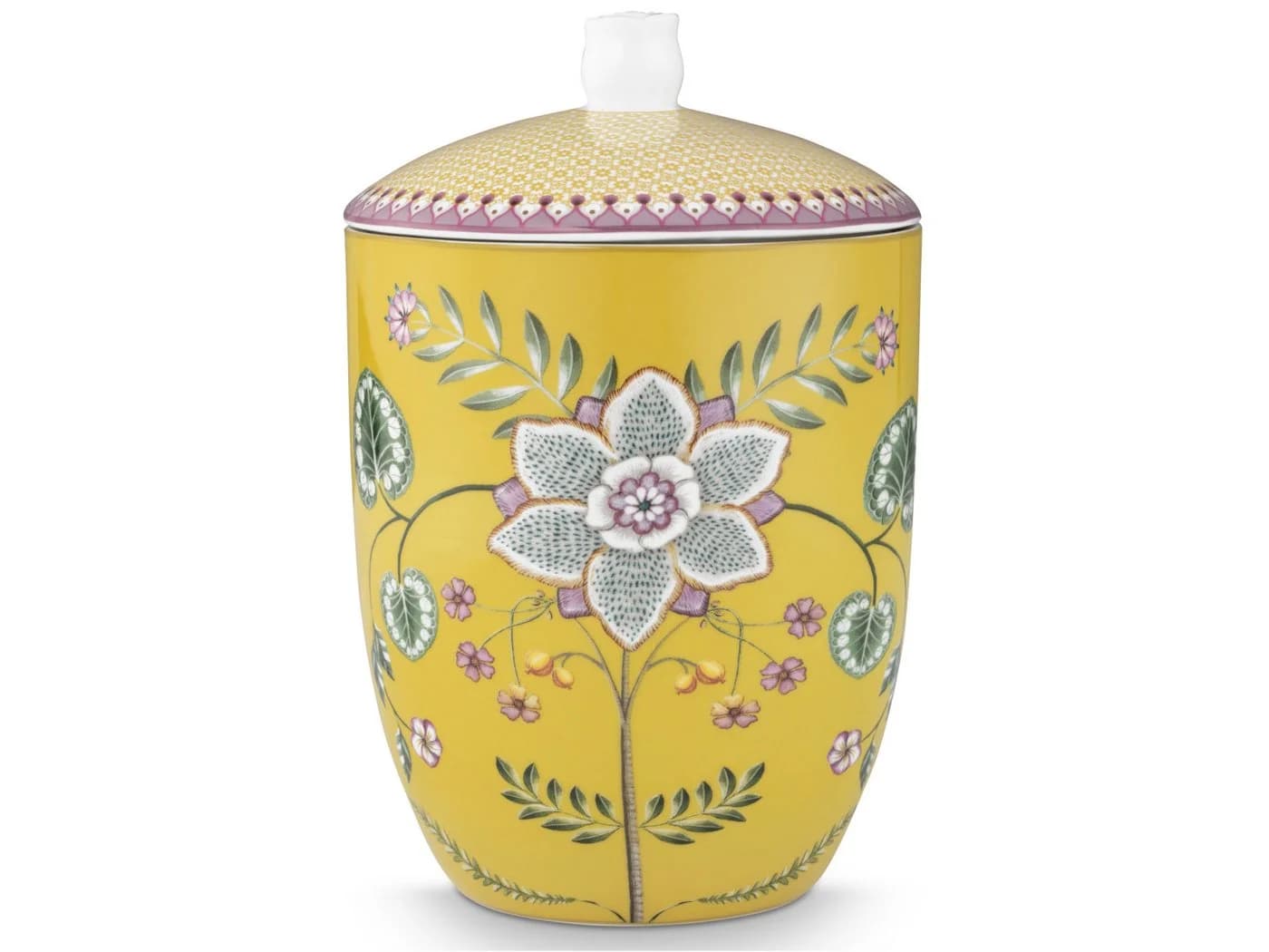 PiP Studio Aufbewahrungsbox Lily&Lotus Yellow 1,5l Porzellan - Bild 2