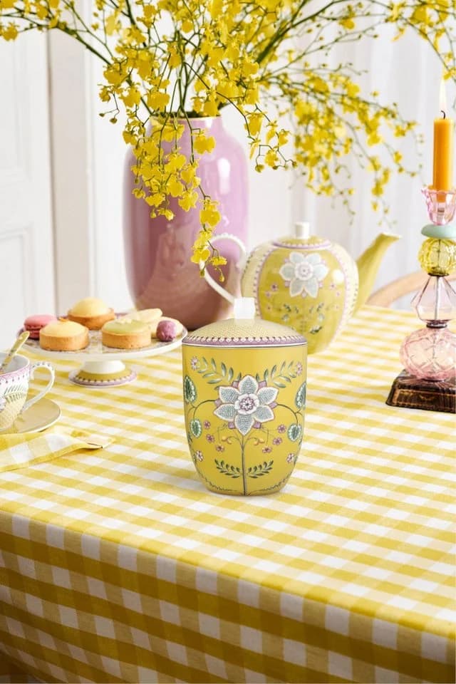 PiP Studio Aufbewahrungsbox Lily&Lotus Yellow 1,5l Porzellan - Bild 4