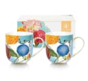 PiP Studio 3er Set Tasse klein Royal Blumen Porzellan Bild 2