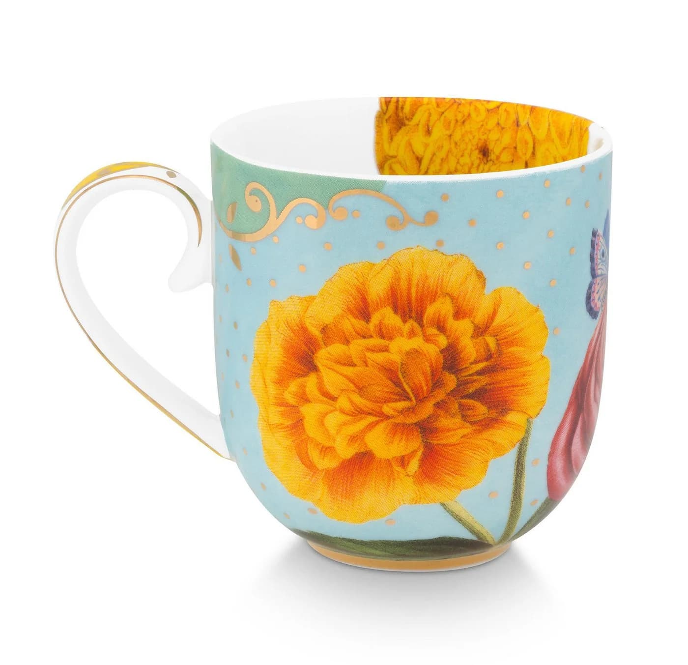 PiP Studio 3er Set Tasse klein Royal Blumen Porzellan - Bild 4
