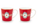 PiP Studio Henkelbecher Set 2x Love Birds Medallion Rot Porzellan Bild 1