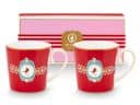 PiP Studio Henkelbecher Set 2x Love Birds Medallion Rot Porzellan Bild 2
