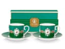 PiP Studio Love Birds Tasse mit Untertasse Emerald Green 0,2l Porzellan Bild 2