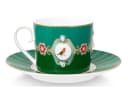 PiP Studio Love Birds Tasse mit Untertasse Emerald Green 0,2l Porzellan Bild 4