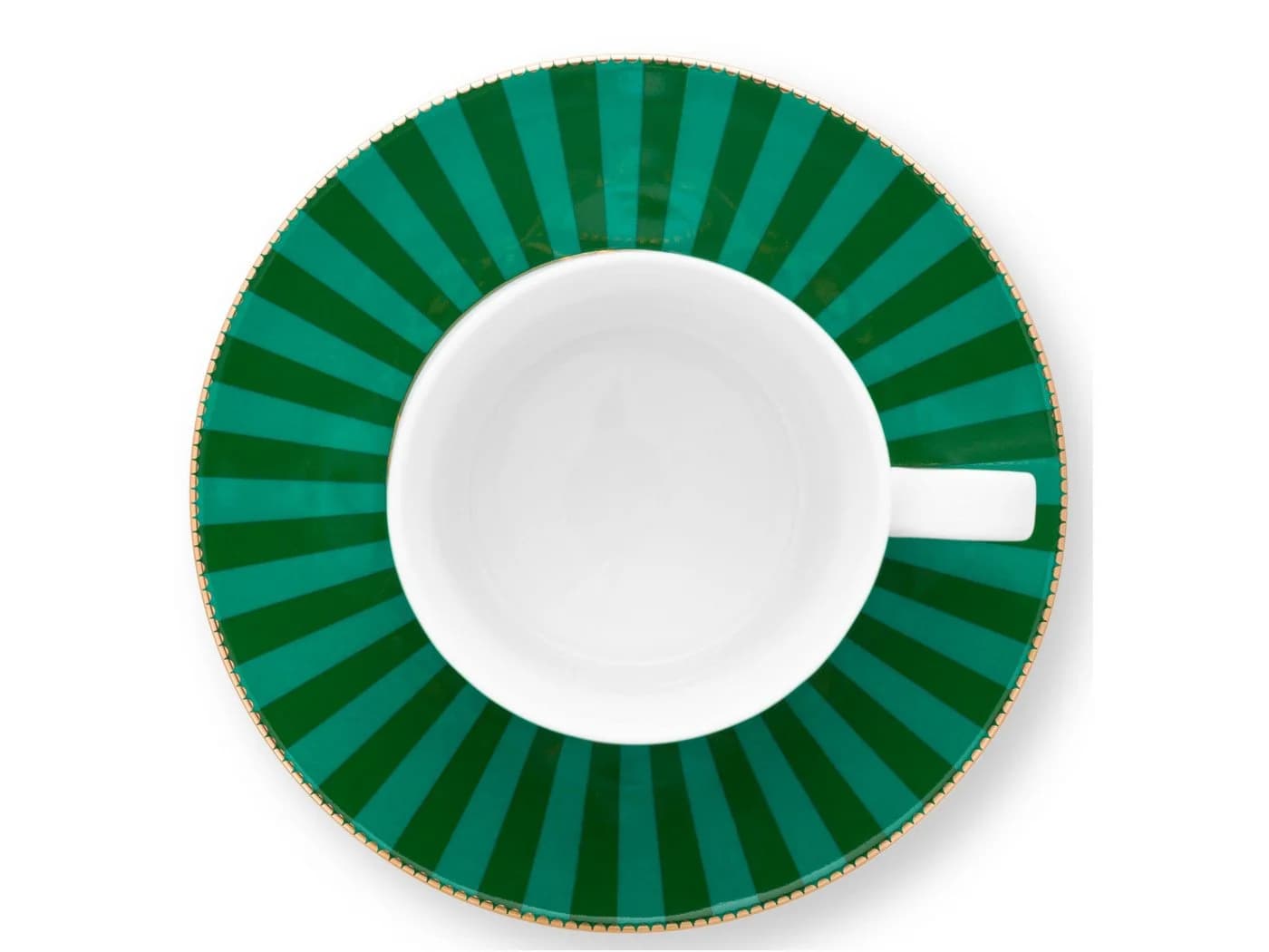 PiP Studio Love Birds Tasse mit Untertasse Emerald Green 0,2l Porzellan - Bild 5