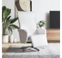 vidaXL Relaxsessel mit Fußteil Weiß Kunstleder Bild 1