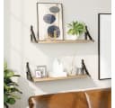 vidaXL Wandregal 2 Stk. Sonoma-Eiche 60x15x15,5 cm Bild 1