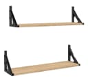 vidaXL Wandregal 2 Stk. Sonoma-Eiche 60x15x15,5 cm Bild 2