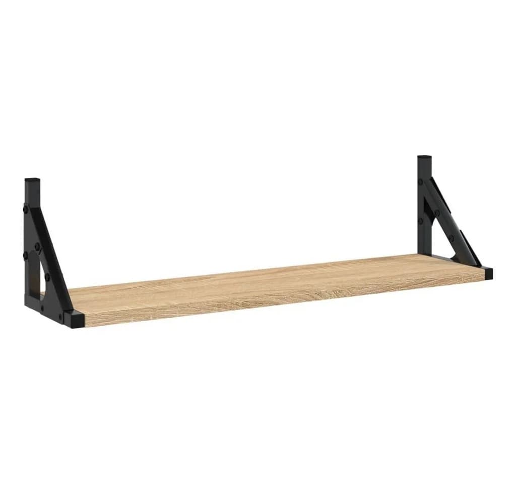 vidaXL Wandregal 2 Stk. Sonoma-Eiche 60x15x15,5 cm - Bild 4