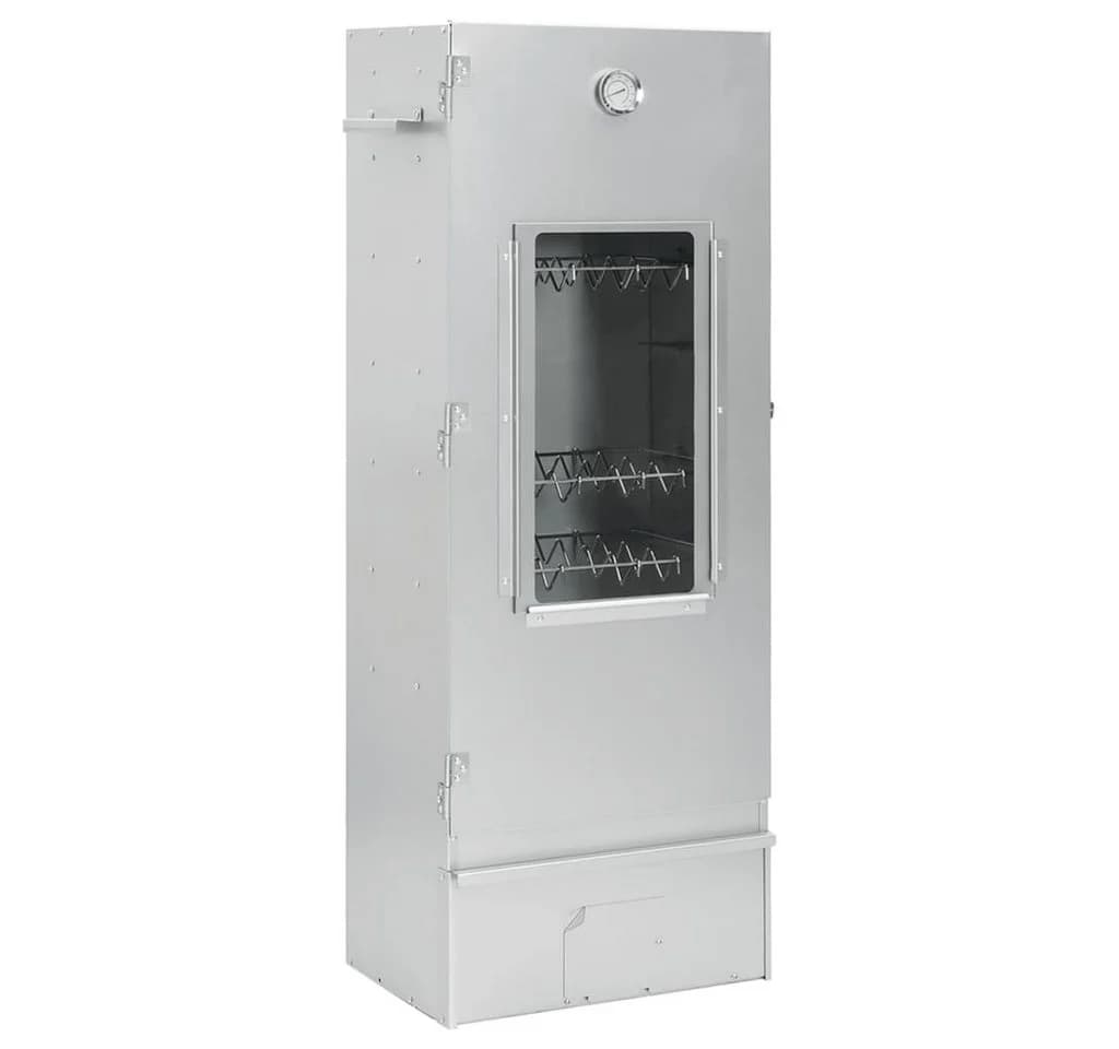 vidaXL Räucherofen mit Kaltrauchgenerator Verzinkter Stahl Silber - Bild 2