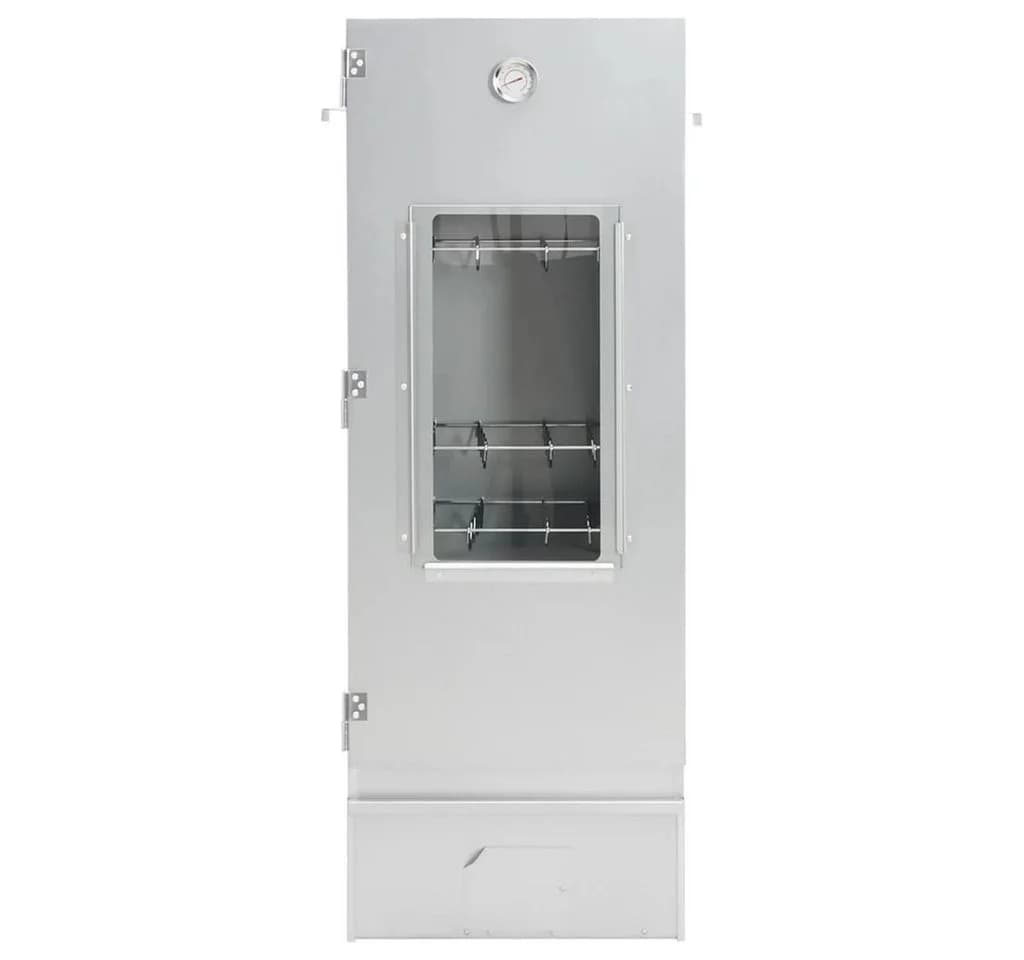 vidaXL Räucherofen mit Kaltrauchgenerator Verzinkter Stahl Silber - Bild 4