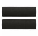 vidaXL 2-Sitzer-Sofa Schwarz mit Zierkissen Stoff Metall Bild 4