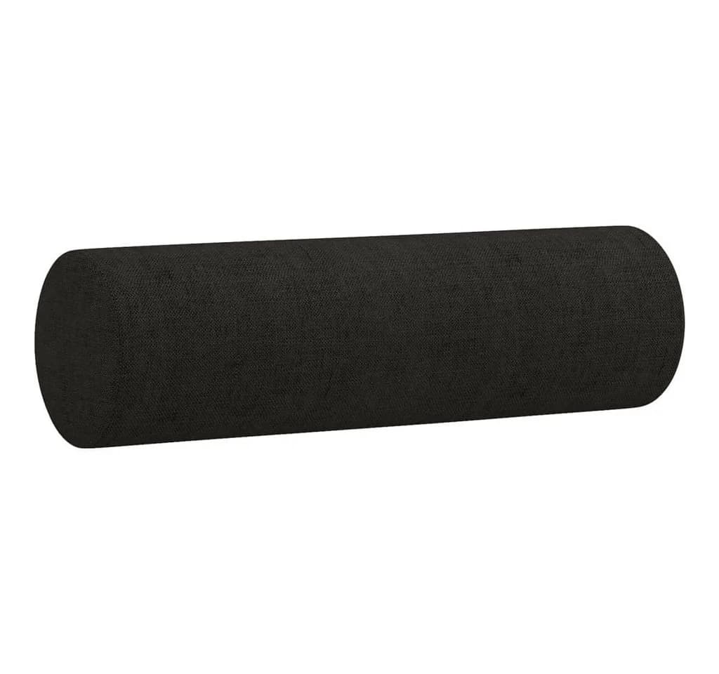 vidaXL 2-Sitzer-Sofa Schwarz mit Zierkissen Stoff Metall - Bild 5