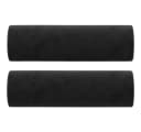 vidaXL 3-Sitzer Sofa Schwarz Samt mit Zierkissen Bild 4
