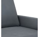 vidaXL 3-teilige Sofagarnitur mit Hocker Dunkelgrau Samt Bild 5