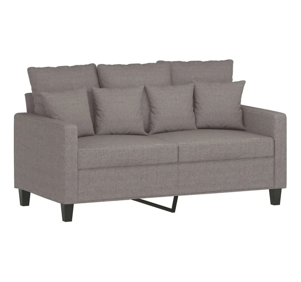 vidaXL Sofagarnitur 4-tlg. mit Hocker Taupe Polyester - Bild 4