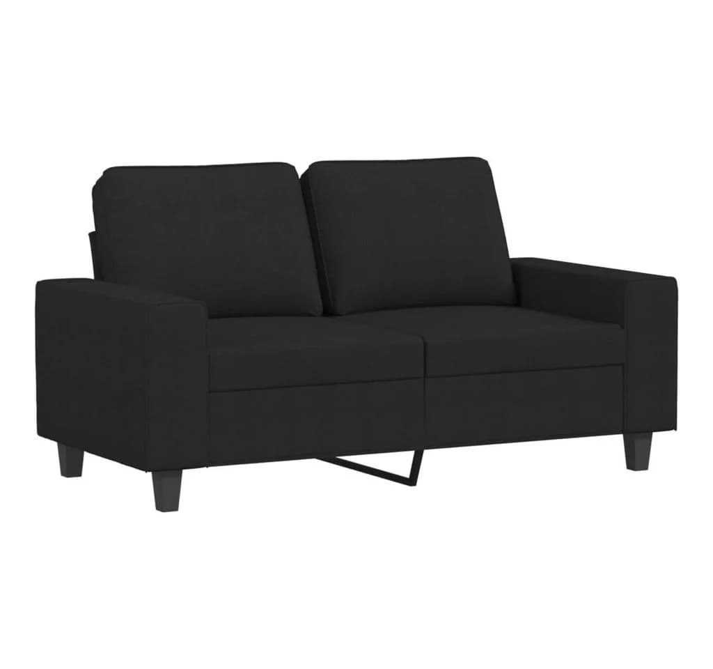 vidaXL 4-tlg. Sofagarnitur Schwarz Stoff Polstermöbel - Bild 4
