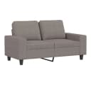 vidaXL Sofagarnitur 4-tlg. Taupe Polyester mit Hocker Bild 4