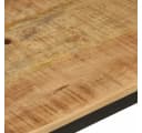 vidaXL Wandregal Massivholz und Eisen Braun Bild 5