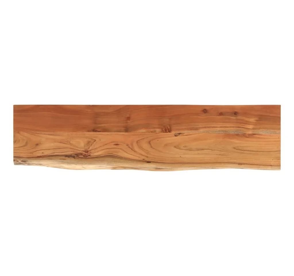 vidaXL Wandregal Massivholz mit Naturkante Rustikal - Bild 2